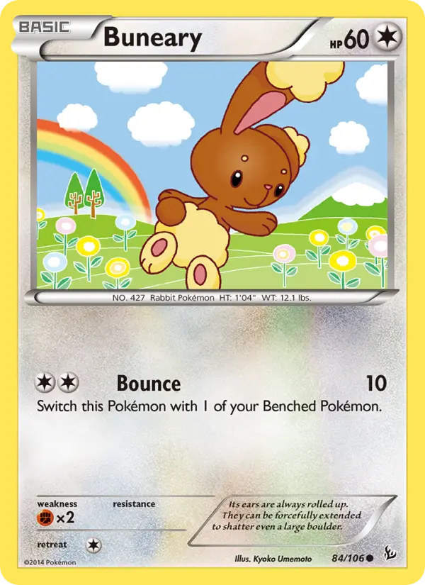 Buneary, Pokémon card