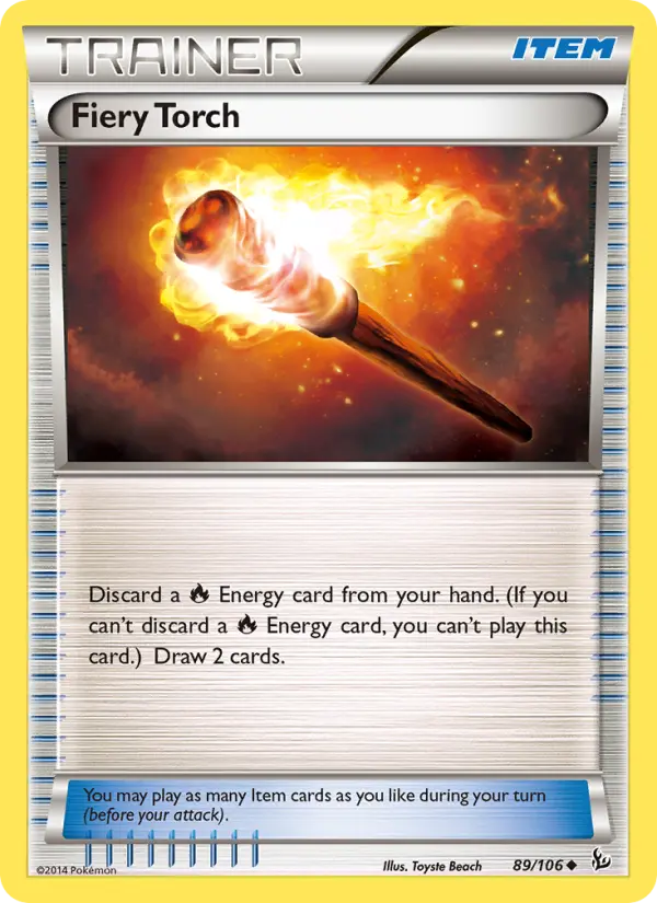 Fiery Torch, Pokémon card