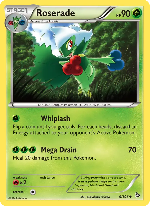 Roserade, Pokémon card