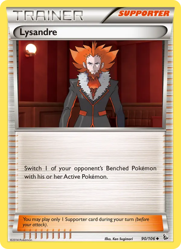 Lysandre, Pokémon card