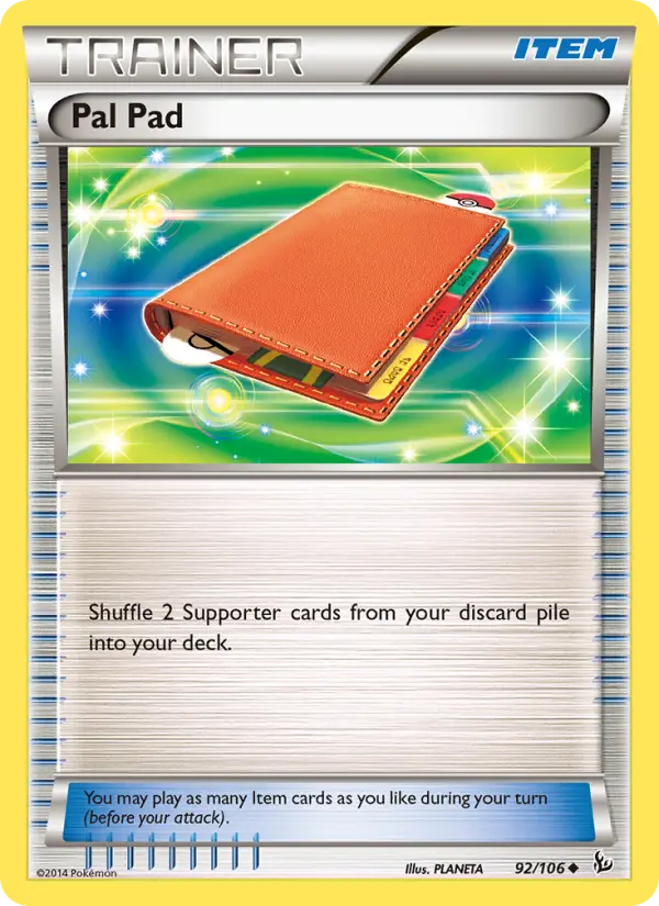 Pal Pad, Pokémon card