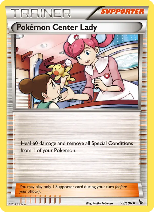 Pokémon Center Lady, Pokémon card