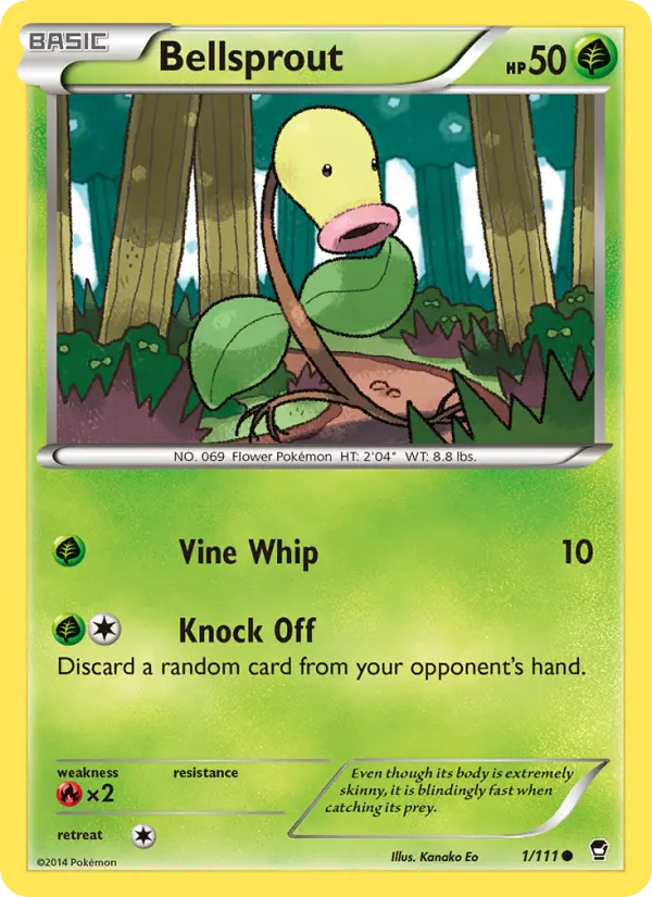 Bellsprout, Pokémon card