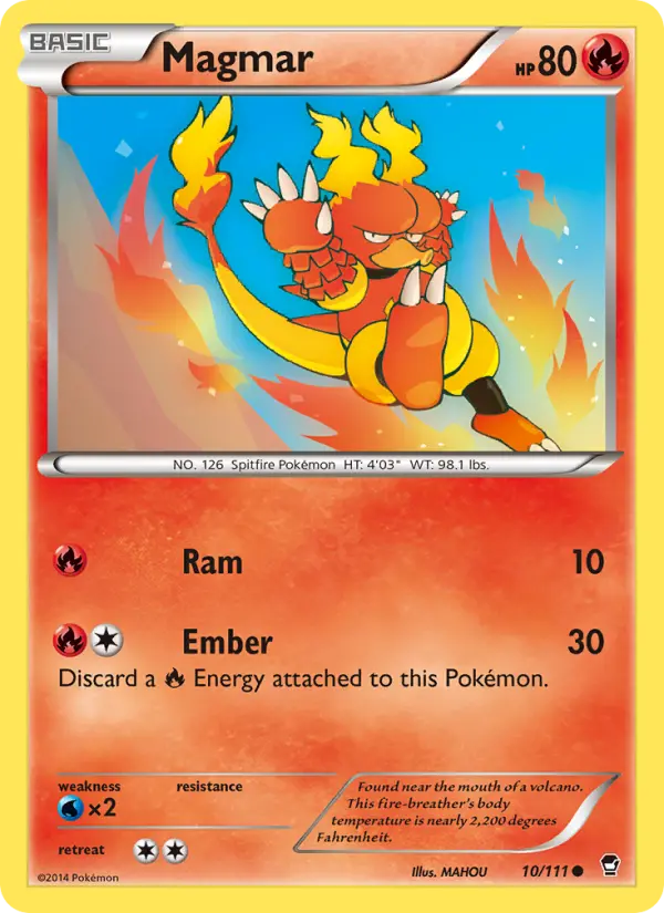Magmar, Pokémon card