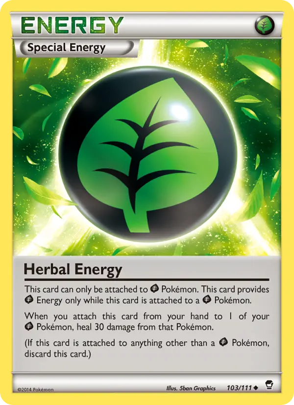 Herbal Energy, Pokémon card