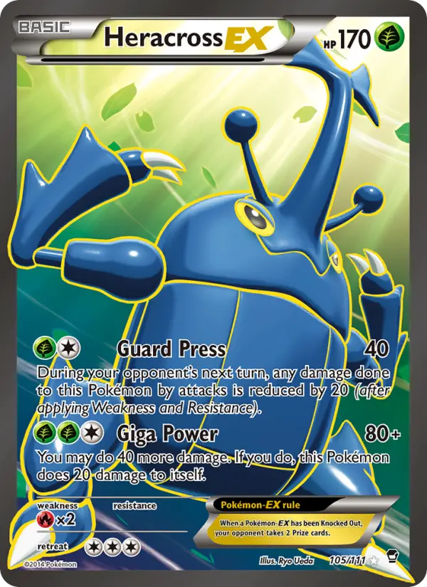 Heracross EX, Pokémon card