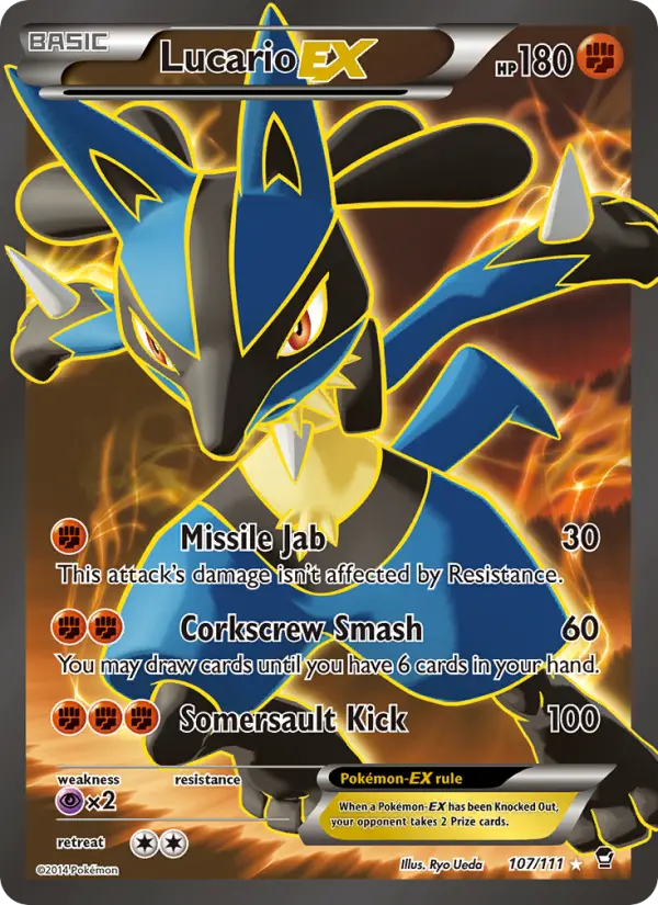 Lucario EX, Pokémon card