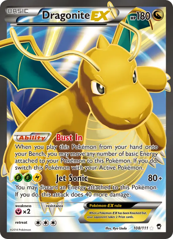 Dragonite EX, Pokémon card