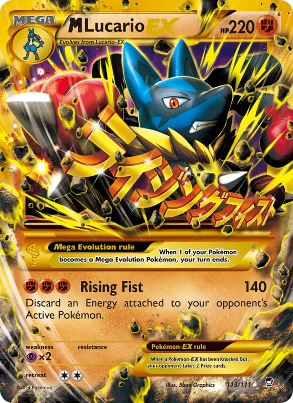 M Lucario EX, Pokémon card