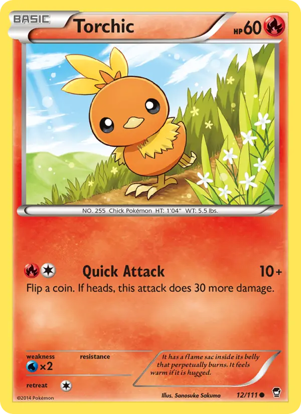 Torchic, Pokémon card