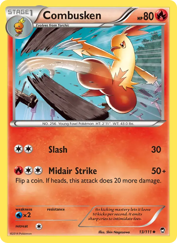 Combusken, Pokémon card
