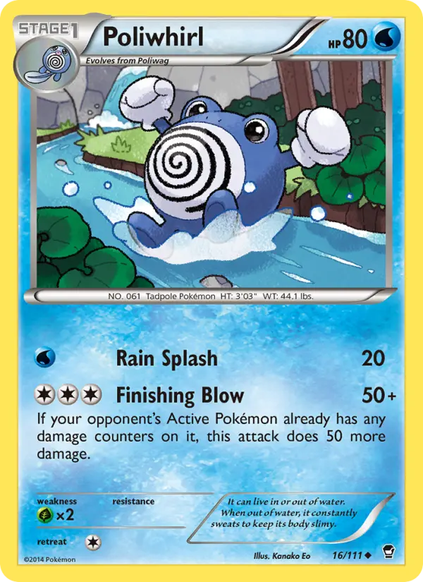 Poliwhirl, Pokémon card