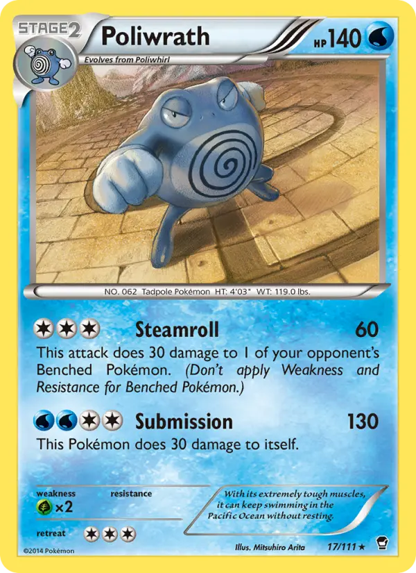 Poliwrath, Pokémon card