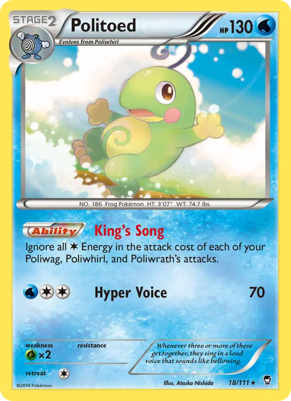Politoed, Pokémon card