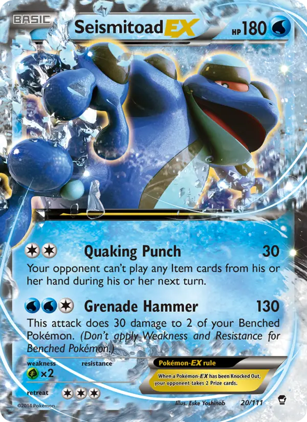 Seismitoad EX, Pokémon card