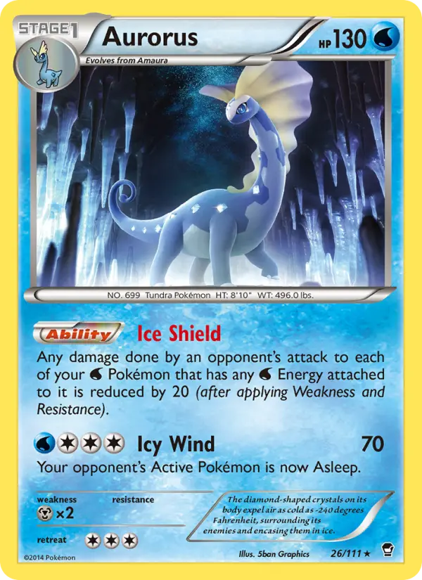 Aurorus, Pokémon card