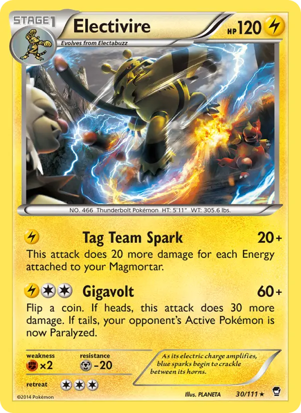 Electivire, Pokémon card