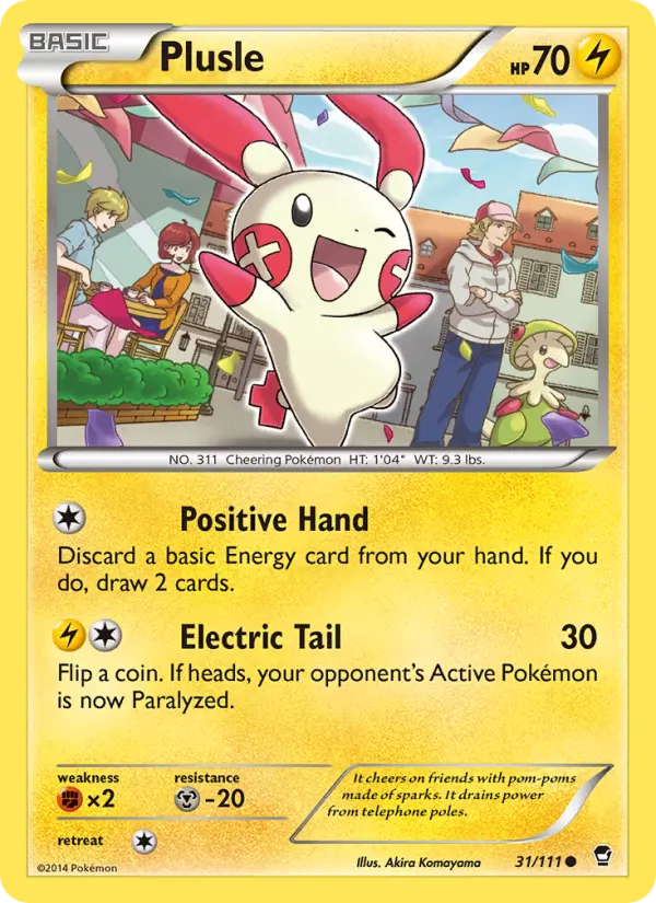 Plusle, Pokémon card