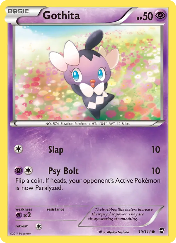 Gothita, Pokémon card