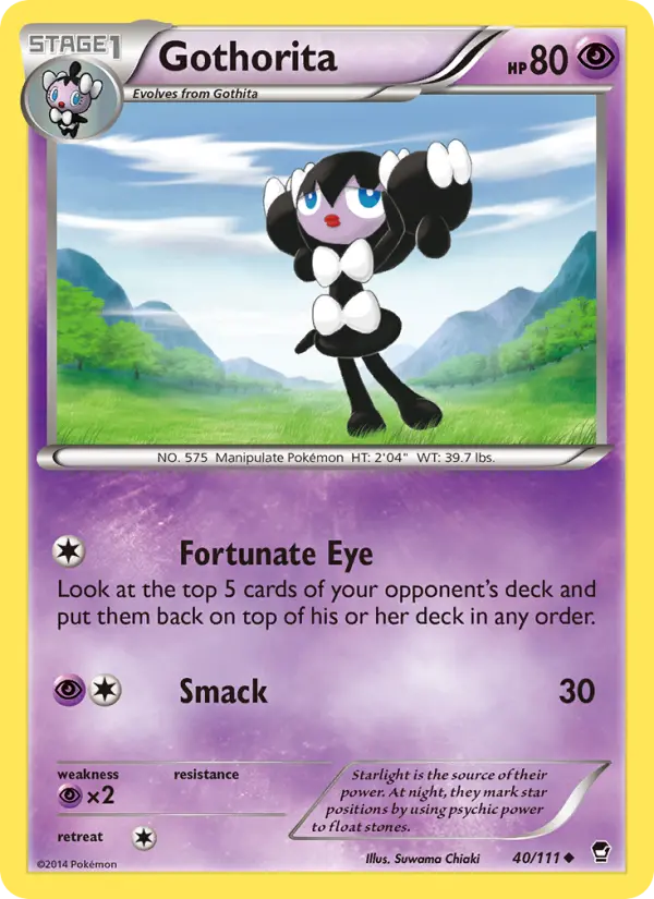 Gothorita, Pokémon card