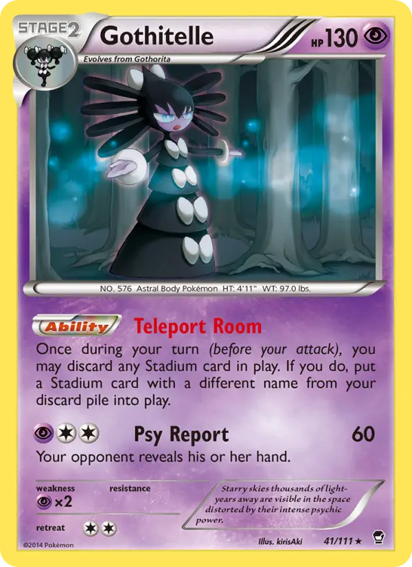 Gothitelle, Pokémon card