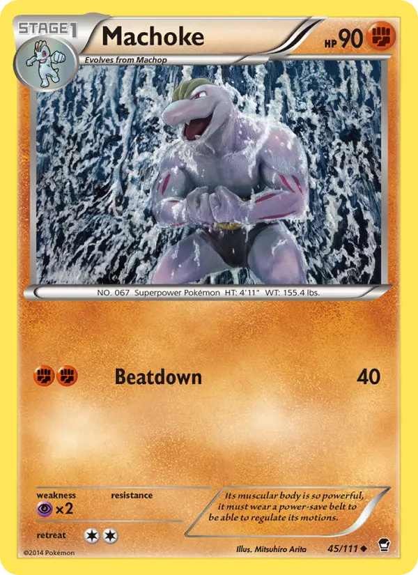 Machoke, Pokémon card