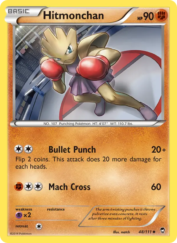 Hitmonchan, Pokémon card