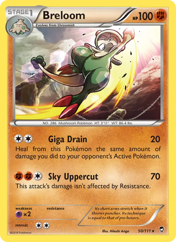 Breloom, Pokémon card