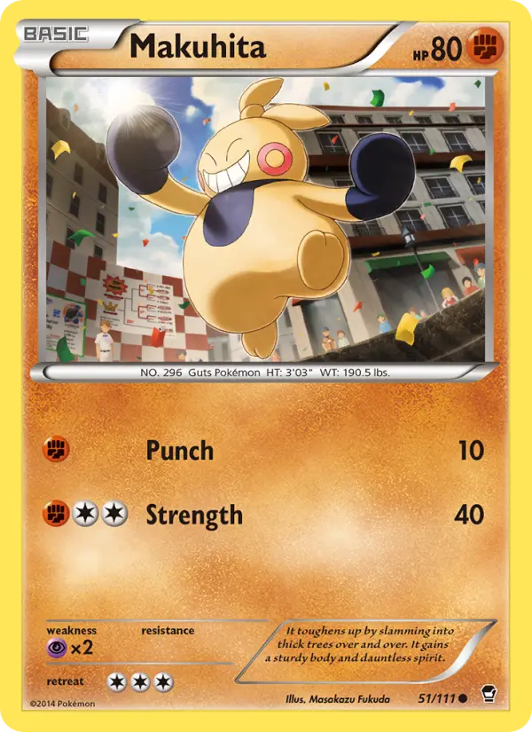 Makuhita, Pokémon card