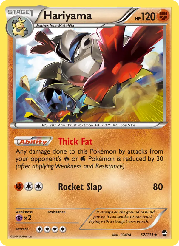 Hariyama, Pokémon card