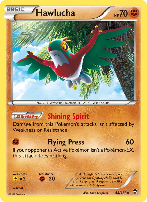 Hawlucha, Pokémon card