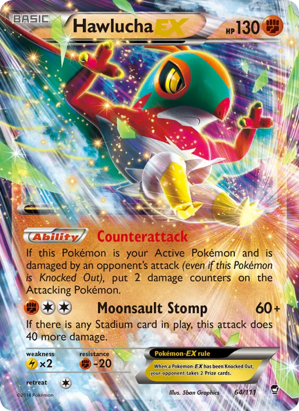 Hawlucha EX, Pokémon card