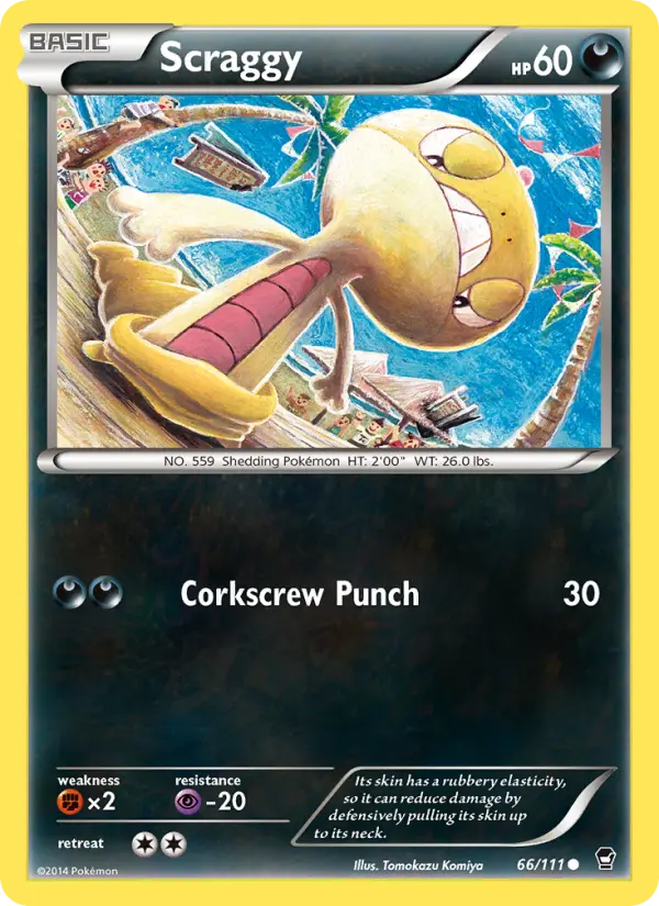 Scraggy, Pokémon card