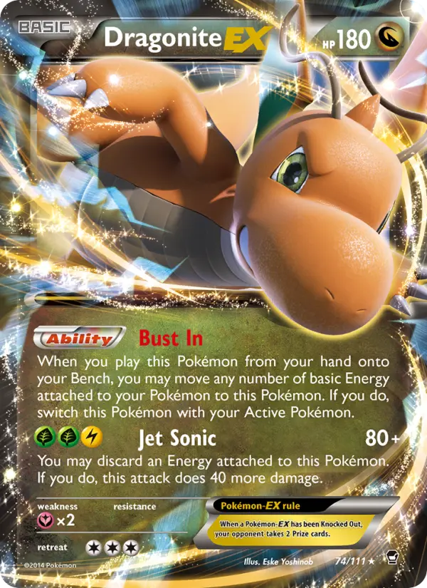 Dragonite EX, Pokémon card