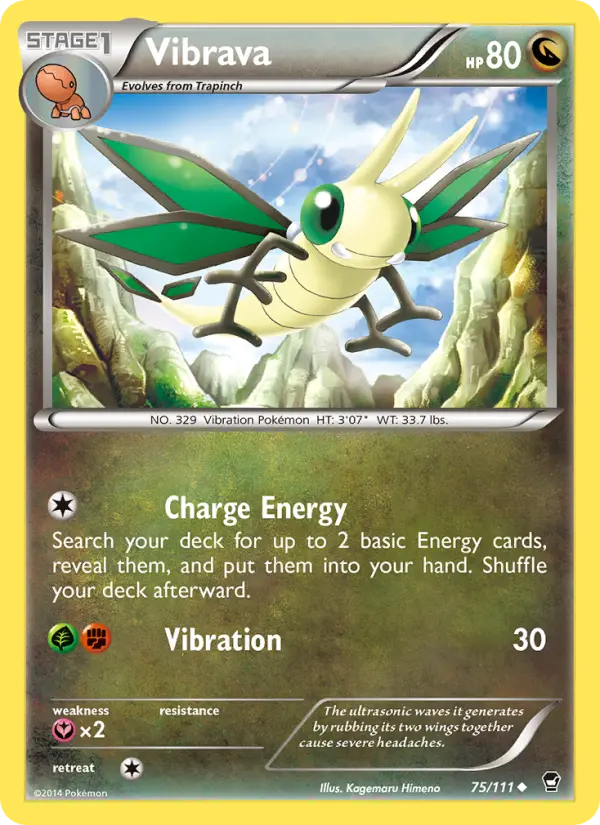 Vibrava, Pokémon card