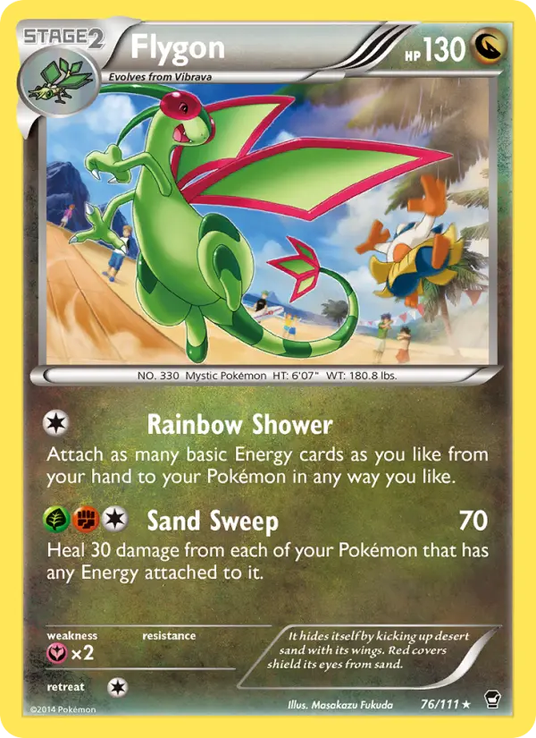 Flygon, Pokémon card