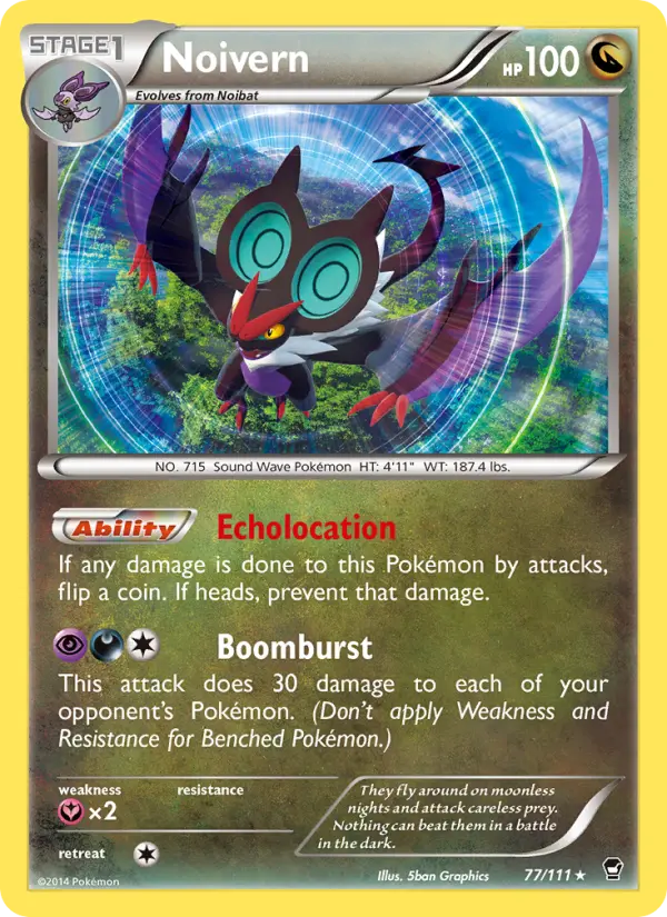 Noivern, Pokémon card