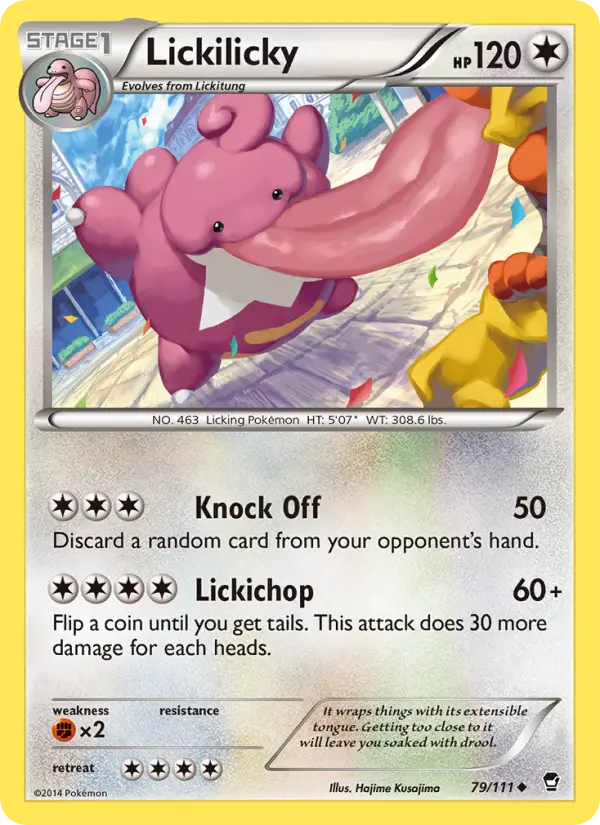 Lickilicky, Pokémon card