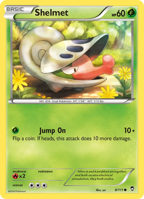 Shelmet, Pokémon card