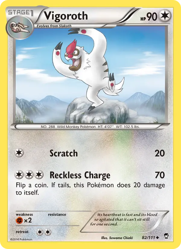 Vigoroth, Pokémon card