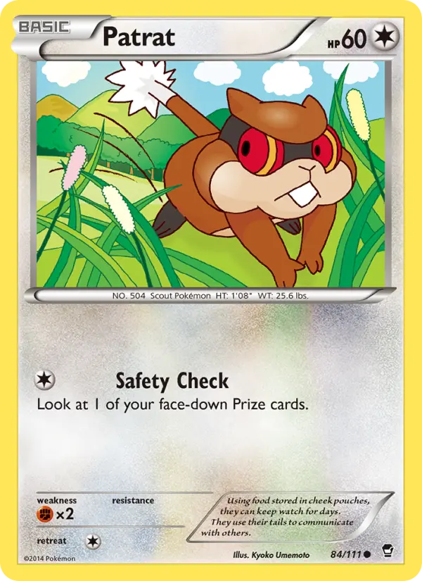 Patrat, Pokémon card