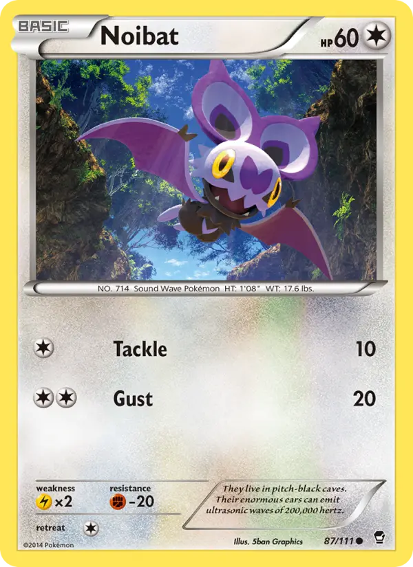 Noibat, Pokémon card
