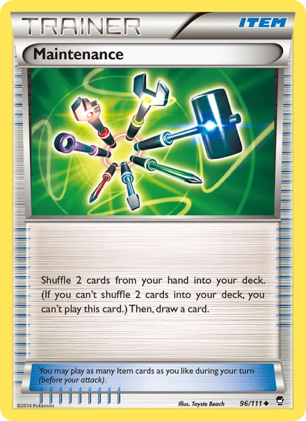 Maintenance, Pokémon card