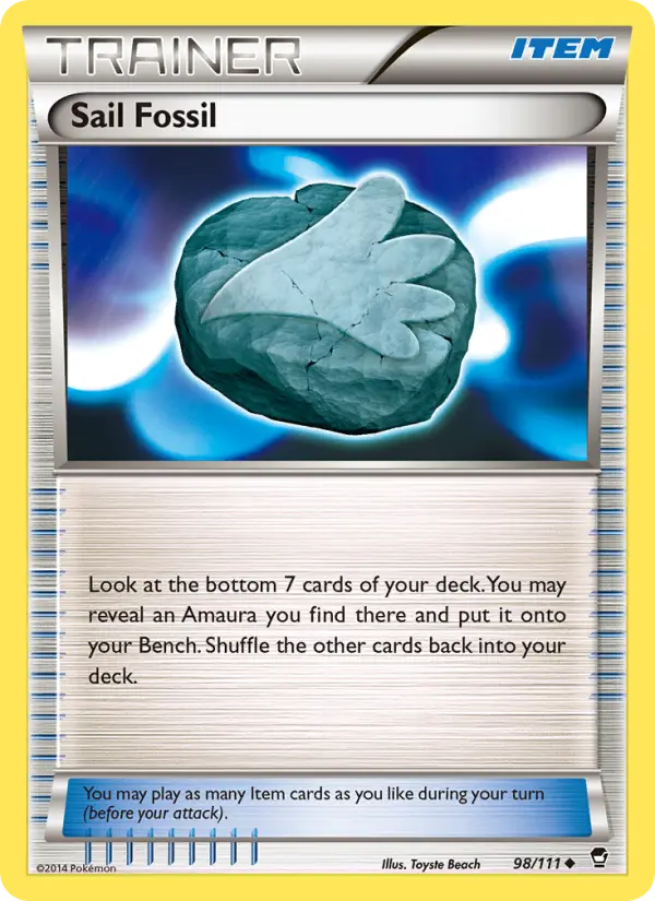 Sail Fossil, Pokémon card