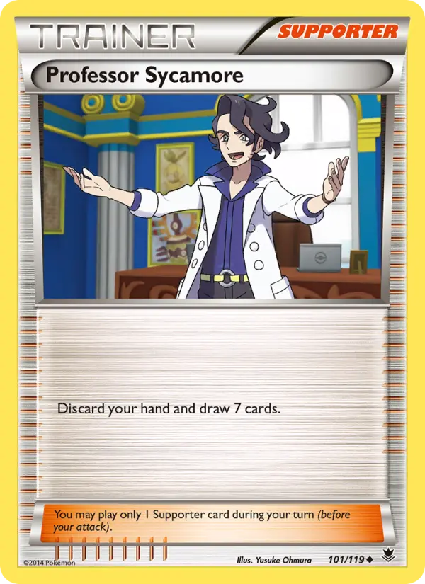 Professor Sycamore, Pokémon card