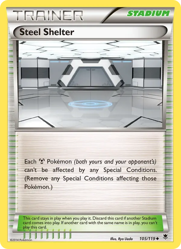 Steel Shelter, Pokémon card