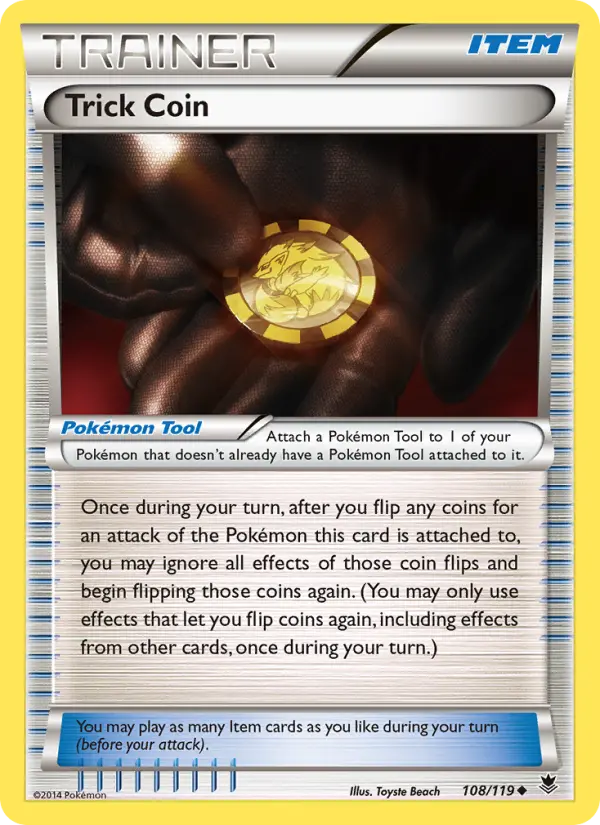 Trick Coin, Pokémon card