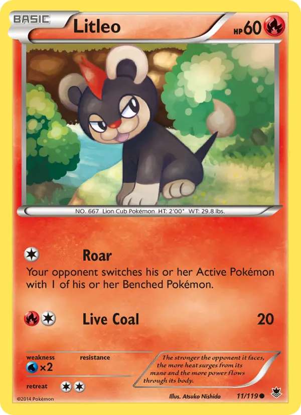 Litleo, Pokémon card