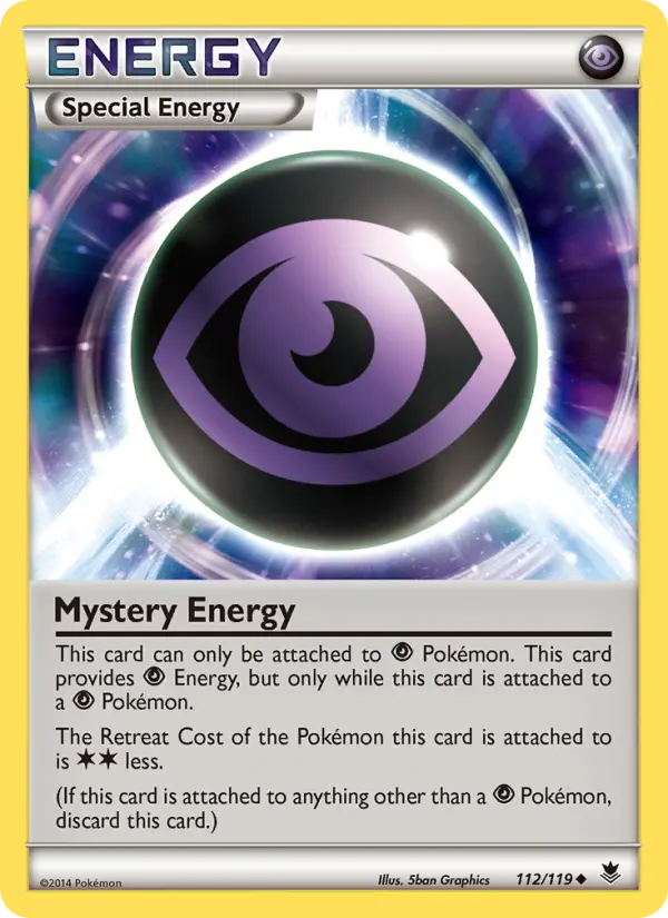 Mystery Energy, Pokémon card