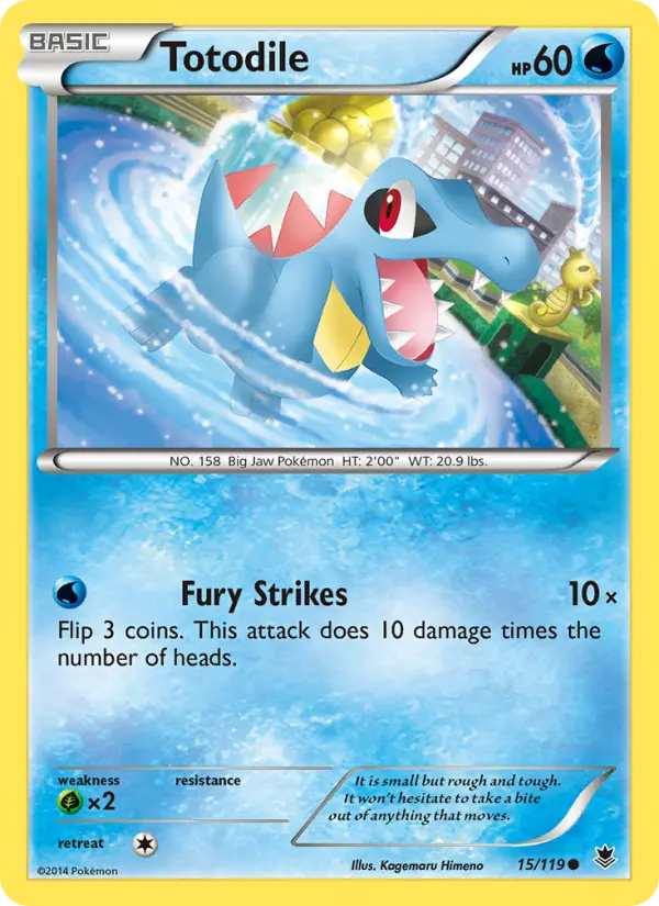 Totodile, Pokémon card